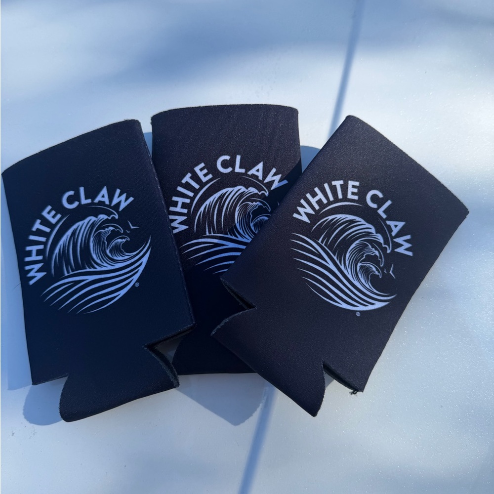 White Claw Black Can Koozies
